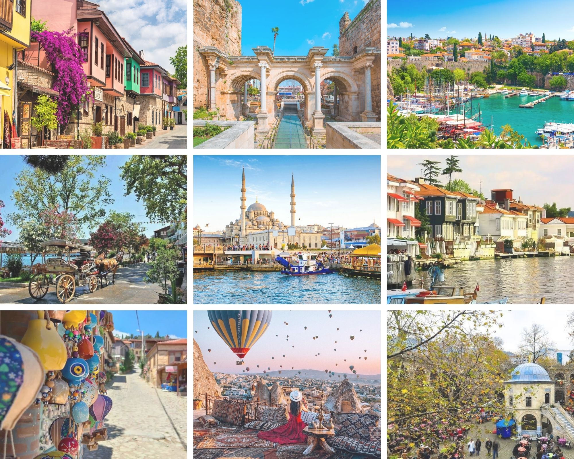 9 Days İstanbul Bursa Antalya & Cappadocia Tour